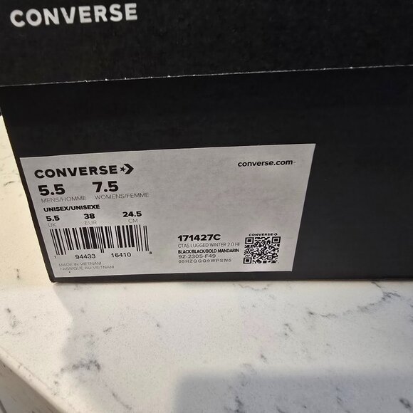 Women's CONVERSE Star Chuck Lugged 2.0 WINTER Climate Boots 171427C SZ 7.5 NEW - Picture 12 of 15